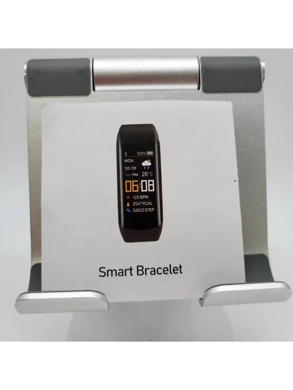 Smart Fitness Tracker Watch Heart Rate Monitor w/ 3 Extra Bands Open Box